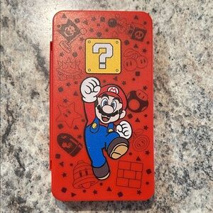 Red Super Mario Switch Games Case